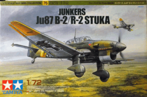 タミヤ/1/72/ドイツ空軍ユンカースJu-87B-2/R-2スツーカ急降下爆撃機/未組立品