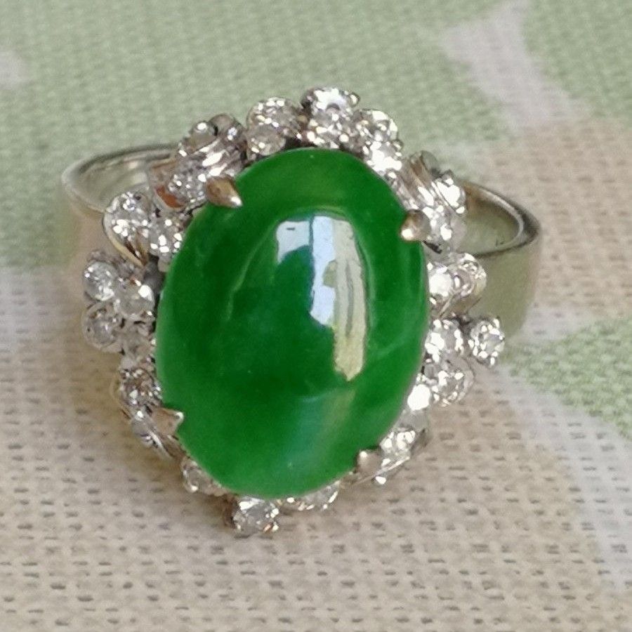 春早割希少 Pt 天然ブラックオパール0.43ct 0.40ct ダイヤ リング