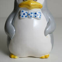 ペンギンの陶器貯金箱 置物 オブジェ インテリア フィギュア 人形 昭和レトロ_画像10