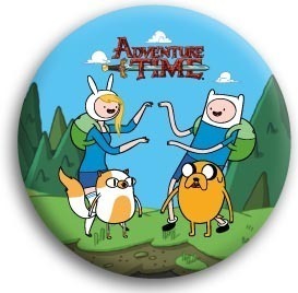 Adventure Time (アドベンチャータイム)　FIONNA & CAKE BUTTON 缶バッジ (ピンタイプ)☆