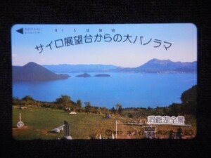 テレカ 50度 洞爺湖全景 サイロ展望台からの大パノラマ T-2419 未使用