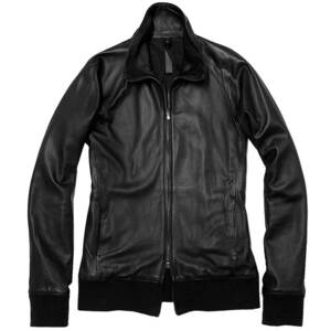 定価14.7万 wjk spanish ramb leather rib truck jkt S 黒　スペインラムレザーリブトラックジャケット　ライダース　akm　ジュンハシモト