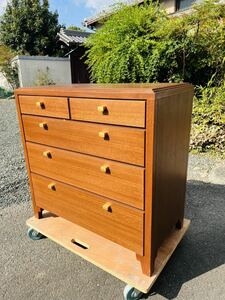  rare / sideboard / drawer /do lower / chest / storage / antique / wooden / Vintage / inspection : England Denmark Northern Europe Britain Classic 