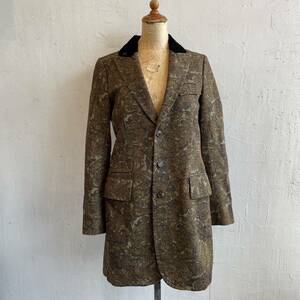 ZUCCA Zucca plant pattern tailored jacket cotton botanikaru