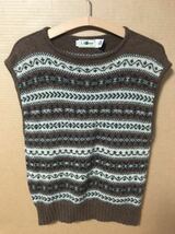 80s USED L.L. BEAN KNIT VEST 80's 中古 LL ビーン ニットベストSMALL 送料無料_画像1