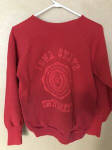 80s〜90s USED IOWA STATE SWEAT SHIRTS MADE IN USA 80's〜90's 中古 カレッジ スウェット シャツ Sサイズ アメリカ製 送料無料