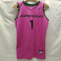 【中古】ナイキ オレゴン大学 Oregon Ducks #1 Taylor Lilley バスケットボール GAME ISSUED JERSEY ジャージ 40 NIKE_画像1