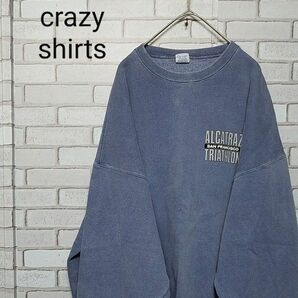 【crazy shirts】 スウェットトレーナー USA製　デカプリント