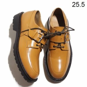 x4536P　▼DRIES VAN NOTEN ドリスヴァンノッテン▼　19AW ストラップ付き レザーシューズ キャメル 40/25.5cm / ベルト付き rb mks