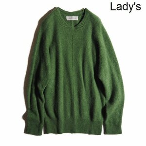 J8122P VThe SECRETCLOSET The Secret closet V crew neck cashmere knitted green / cashmere ni knitted autumn winter rb mks