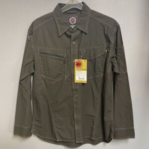 5103 ヴィンテージ長袖シャツ(春夏用) size L color ストームグレー