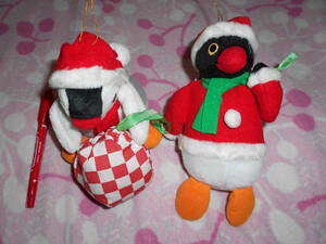  Pingu Christmas sun ta Santa Claus present soft toy mascot ornament penguin 