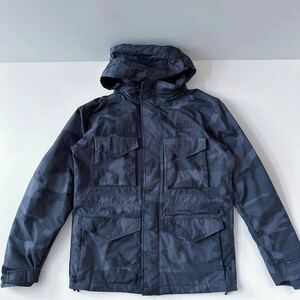 THE NORTH FACE PANTHER JACKET NS15107 カモフラ JK 防風 黒×グレー 男S中古 フード格納 雪山 スノースポーツ スノボー パンサー 女性OK