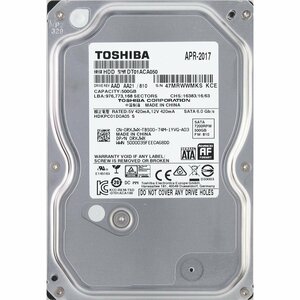 TOSHIBA DT01ACA050 DELL DP/N 0RXJWX 3.5インチ SATA600 500GB 2589回 9352時間