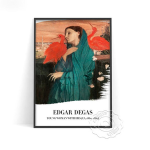 G2082 エドガー・ドガ Edgar Degas キャンバスアートポスター 50×70cm インテリア アート 雑貨 海外製 枠なし A