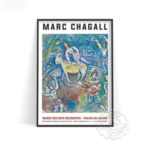 G2112 マルク・シャガール Marc Chagall ギャラリー キャンバスアートポスター 50×70cm インテリア アート 雑貨 海外製 枠なし C
