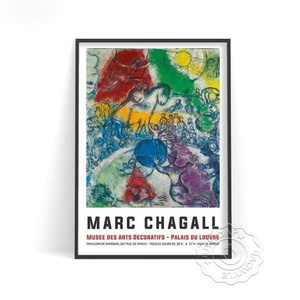 G2113 マルク・シャガール Marc Chagall ギャラリー キャンバスアートポスター 50×70cm インテリア アート 雑貨 海外製 枠なし D
