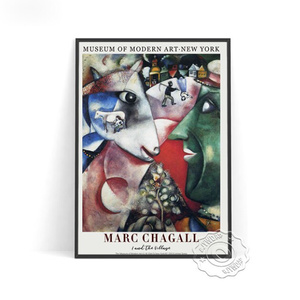 G2108 マルク・シャガール Marc Chagall キャンバスアートポスター 50×70cm インテリア アート 雑貨 海外製 枠なし L