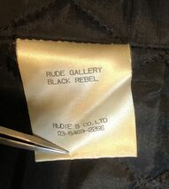 rude gallery black rebel シングルライダース ライダースジャケット レザージャケット_画像6