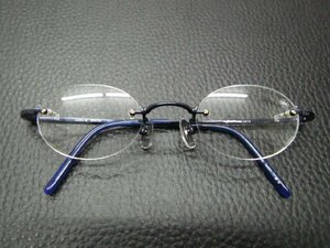 未使用 増永眼鏡(株) masunaga KOOKI SANA-e 眼鏡 メガネフレーム ツーポ オーバル サイズ:44□22-135 メタル SN-4078 管理No.31444