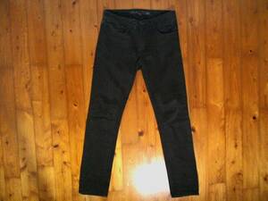 * four ever 21[21MEN]SKINNY MOULANT black jeans ji- bread 30/32 black 