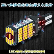 ハイマウントストップランプ LED T16 コロナ プレミオ AT CT ST21系 H9.12～H13.11 トヨタ レッド 2個セット_画像3