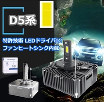 HID変換 LEDヘッドライトバルブ ロービーム クラウン 170系 トヨタ H11.9～H15.11 D2R 6500K 35000lm_画像8