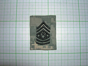 特価SALE！レア物！U.S.Army E9 Command Sergeant Major 指揮上級曹長階級章 ACU (Gore-Tex)用・軍放出品 少量在庫限り(再入手困難品)