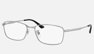 ・新品 レイバン RX8775D-1029-56 ① メガネ フレーム シルバー RB8775D 正規品 専用ケース付き 伊達 老眼鏡 サングラス