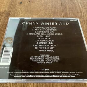 【輸入盤 Johnny winter＆／ジョニーウインター AND アンド 輸入盤 激レア 廃盤 ブルース 名盤CD 送料230円で4枚まで同梱発送可能の画像3