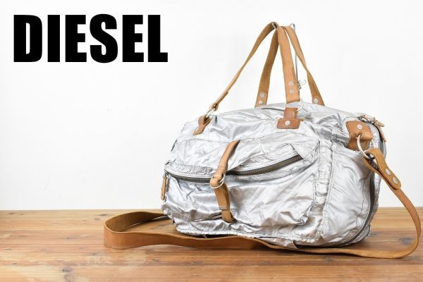 送料込み 入手困難 レア DIESEL ディーゼル 本革 ボストンバッグ