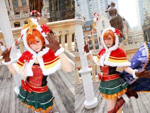 ★コスプレ衣装新作★ラブライブ! School idol project風 ★高坂穗乃果（こうさか ほのか） ★クリスマス★2015覚醒★