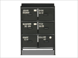 3 step steel chest in dust real Cafe steel rack Cafe west coastal area Brooke Lynn black stylish drawer case chest 