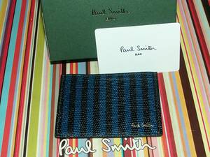 *361-B* new goods genuine article Paul Smith Lizard en Boss card license proof inserting blue 