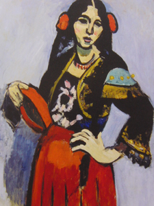 Art hand Auction Henri Matisse, Femme espagnole avec un tambourin, D'une rare collection d'art, En bonne condition, Tout neuf avec un cadre de haute qualité, livraison gratuite, Peintures occidentales, Peinture, Peinture à l'huile, Nature, Peinture de paysage