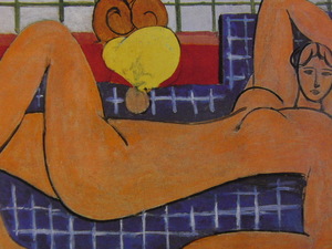 アンリ・マティス、大きな横たわる裸婦(バラ色の裸婦)、希少画集より、状態良好、新品高級額装付、送料無料、洋画 絵画、