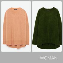 2016 ZARA ビッグシルエットセーター　モスグリーン　M