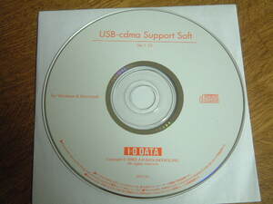 送料最安 120円：CD-ROM　I・O DATA USB-cdma Support Soft Ver.1.10 アイ・オー・データＣＤＭＡサポートソフトウェア CDのみ