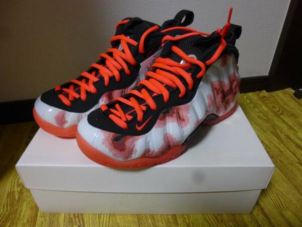 【新品】AIR FOAMPOSITE ONEサーマルマップ25.5cmNIKEエアーフォームポジット白赤　国内正規品US7.5エアフォームポジット本物ホワイト