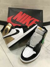 正規品 US 11 29 ㎝ NIKE AIR JORDAN 1 RETRO HIGH OG NRG TOP 3 ナイキ エア ジョーダン レトロ GOLD ゴールド_画像1