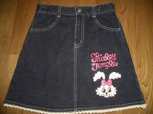 130! Shirley Temple!... print Denim skirt *