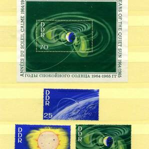 ◆東ドイツ 1964/1965 小型シート宇宙 3種完◆送料無料◆S-442の画像3