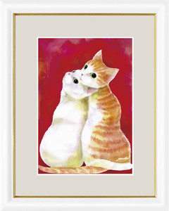 Art hand Auction Hiromi Happy Cat Koineko - Amor Suerte en el Sur Pintura Giclee Nuevo, Obra de arte, Huellas dactilares, otros