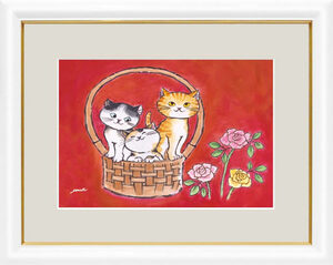 Art hand Auction Hiromi, glückliche Katze, Nagomi Cat - Das Liebesglück liegt im Süden, Malerei, Giclée, Neu, Kunstwerk, Drucke, Andere