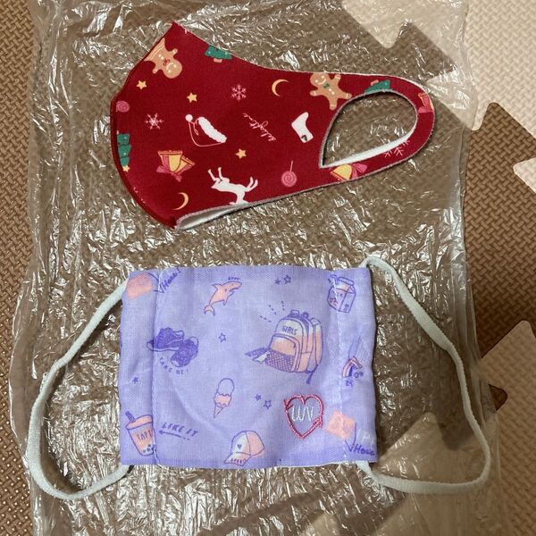 子供用マスク ガーゼマスク クリスマス
