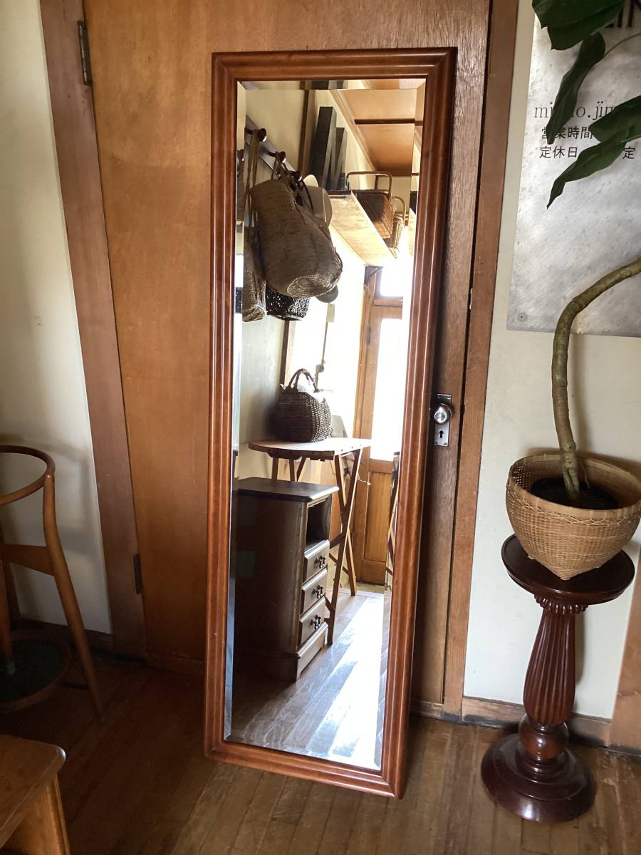 古道具 古家具 日本家具 立て掛け 鏡