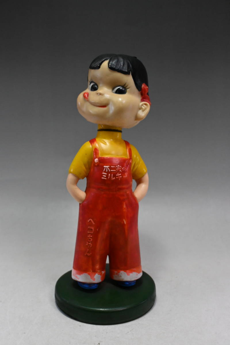 ペコちゃん 人形 張り合わせ 袴タイプ 昭和30年代 木台 www