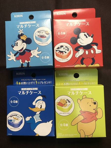 非売品☆ディズニーデザイン　マルチケース　全4種　コンプリート　キリン