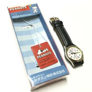 [ secondhand goods * battery new goods replaced ] Citizen Peanuts Snoopy wristwatch 