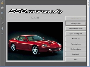  Ferrari 550 Maranello parts catalog parts list PDF ferrari 550maranello